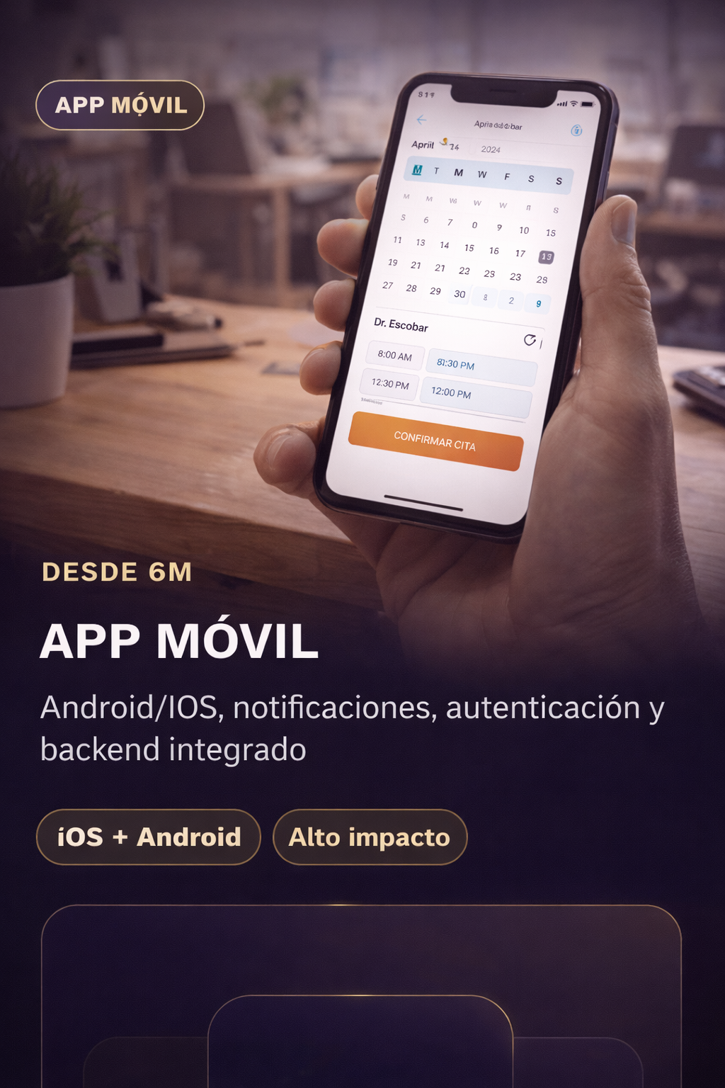 Aplicación móvil para Android y iOS